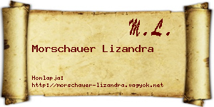 Morschauer Lizandra névjegykártya